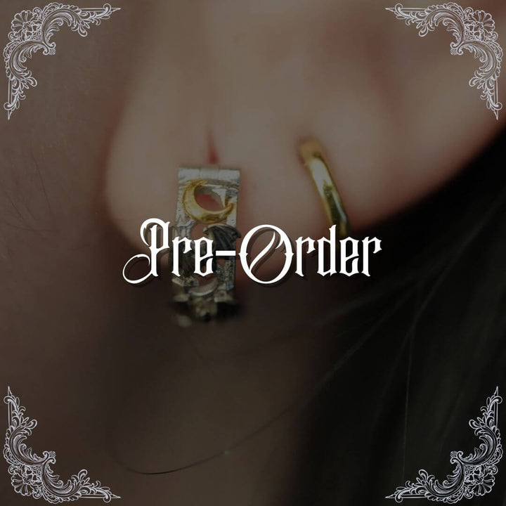 Angelica's PRE-ORDER 12mm Bat Hoop Earrings