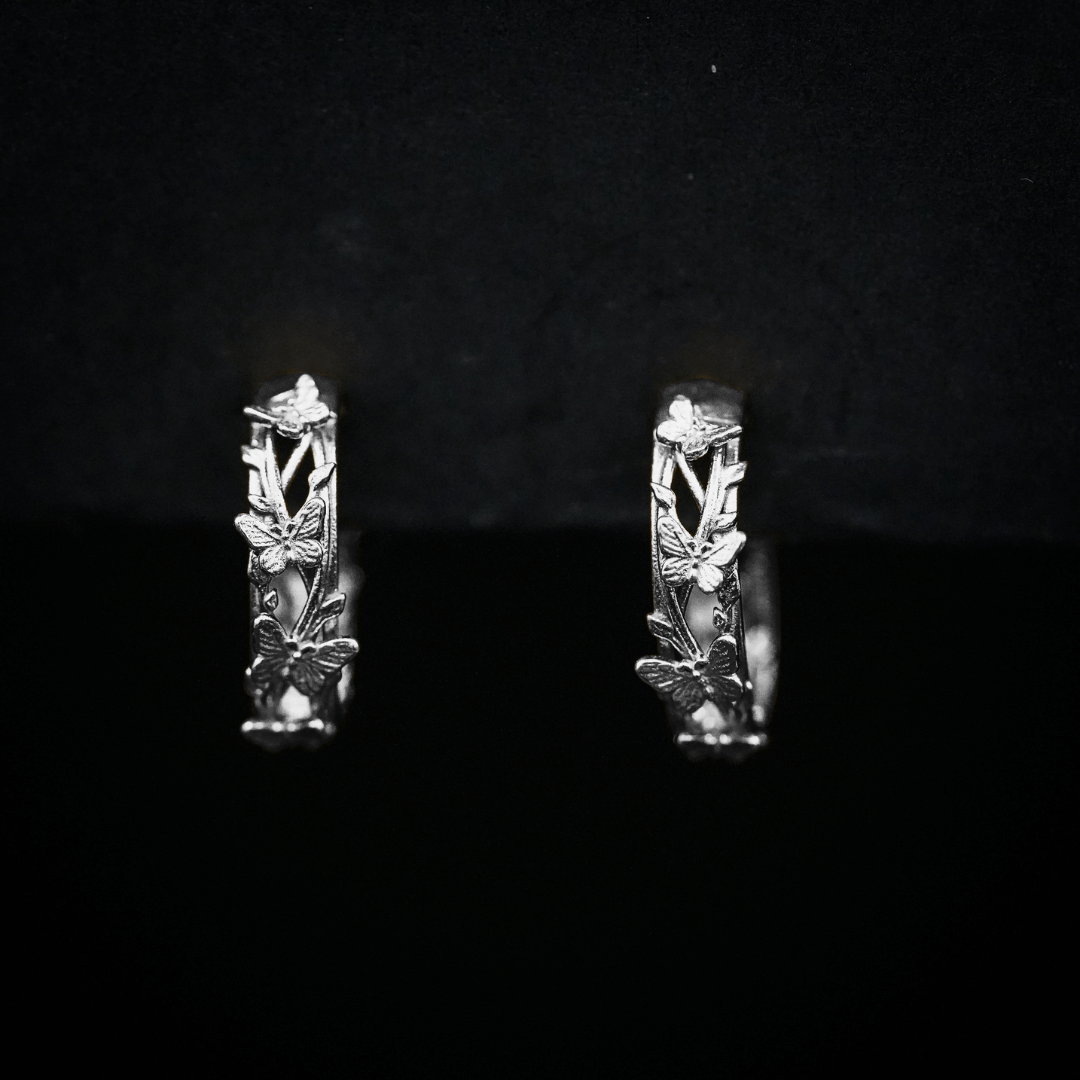 PAYMENT PLAN Butterfly Hoop Earrings