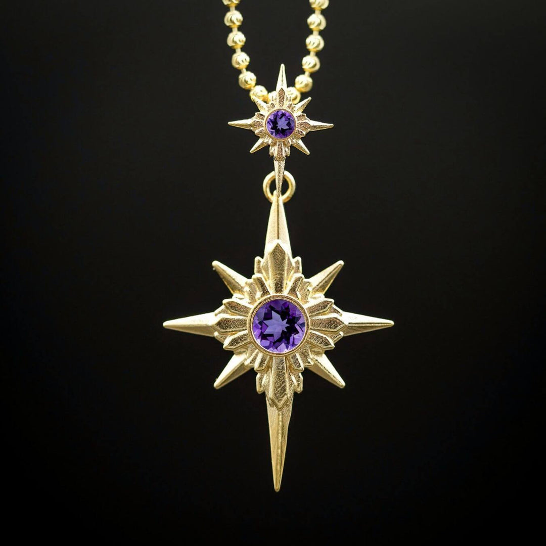 North Star Necklace (With Gemstones)