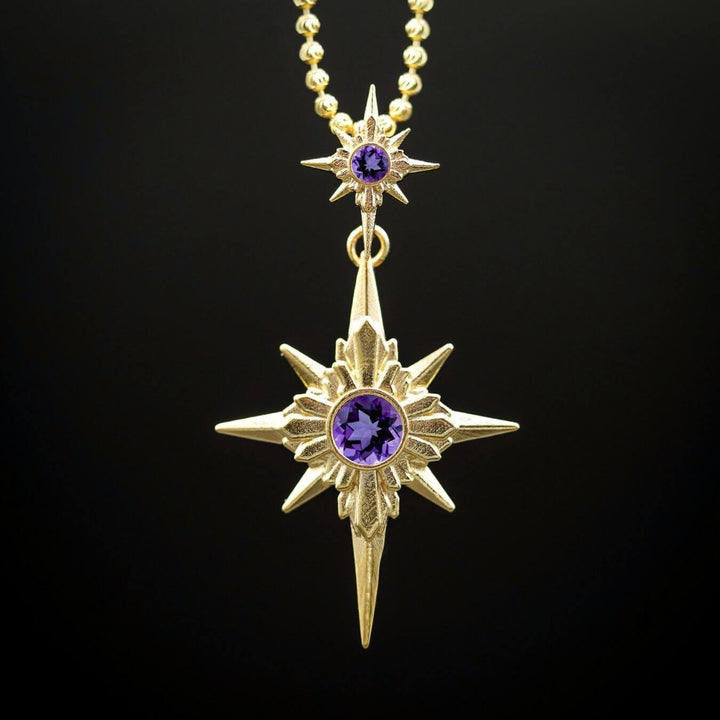 North Star Necklace (With Gemstones)