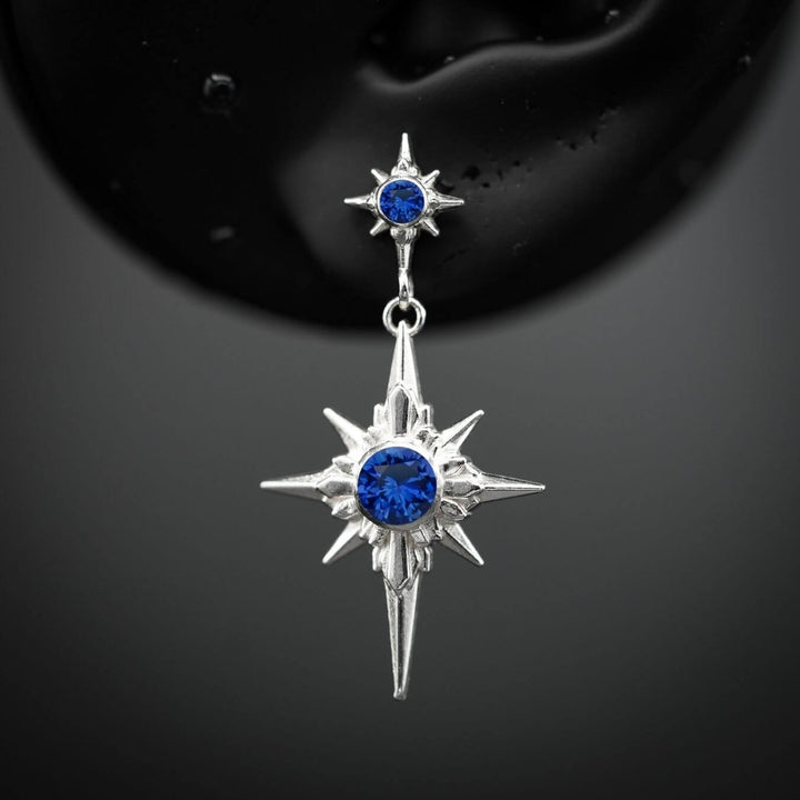 North Star Earrings - Star Studs (With Gemstones) PAYMENT PLAN