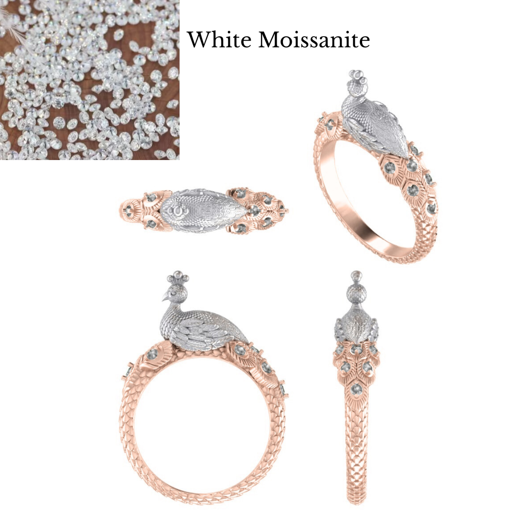 Laura's Custom Peacock Ring - Downpayment