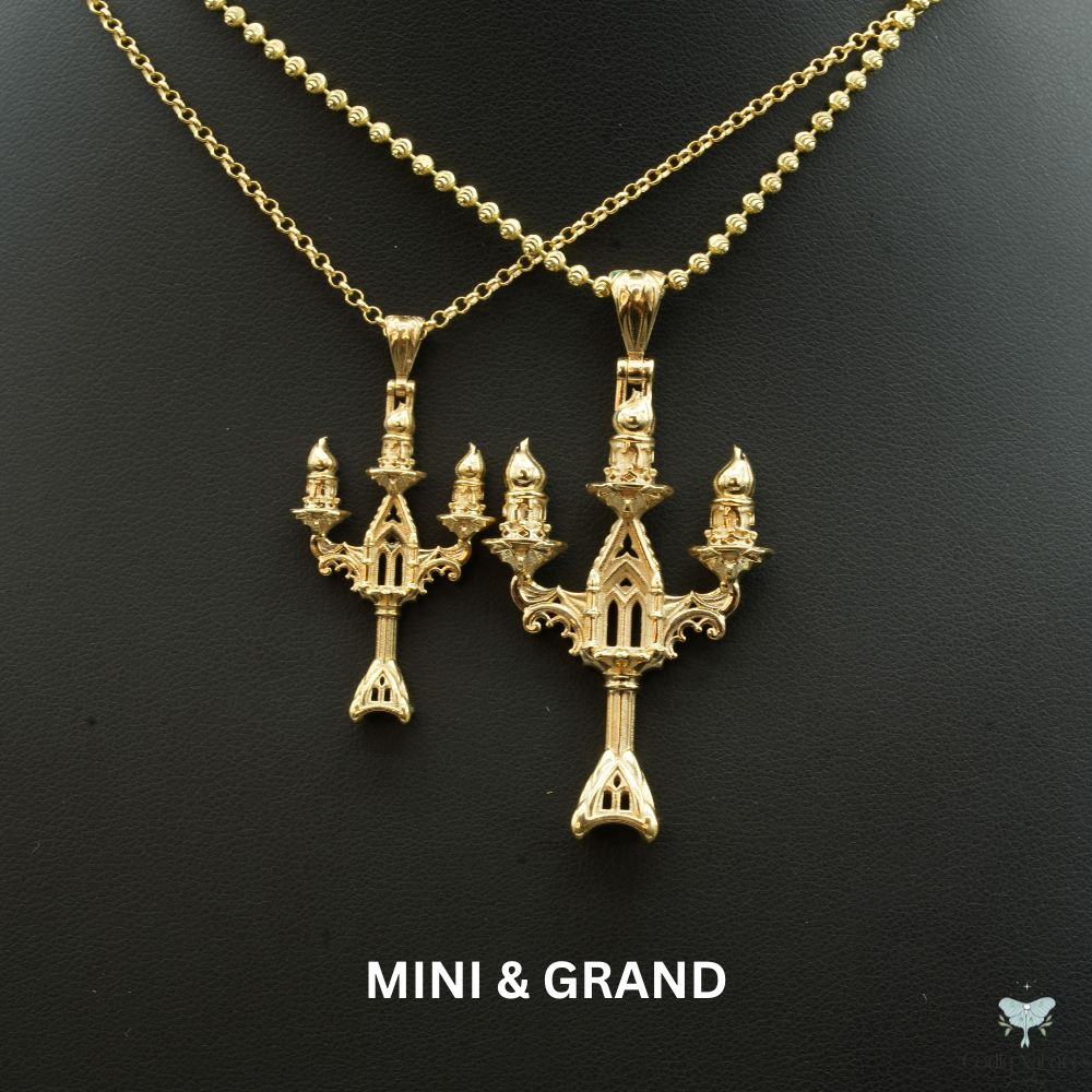 Vesper Candelabra Necklace: Candle Flame