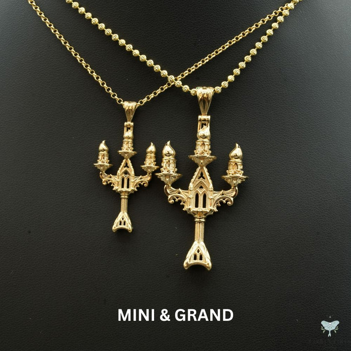 Vesper Candelabra Necklace: Candle Flame