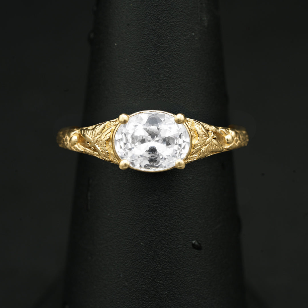 Blossom Ring (White Sapphire)