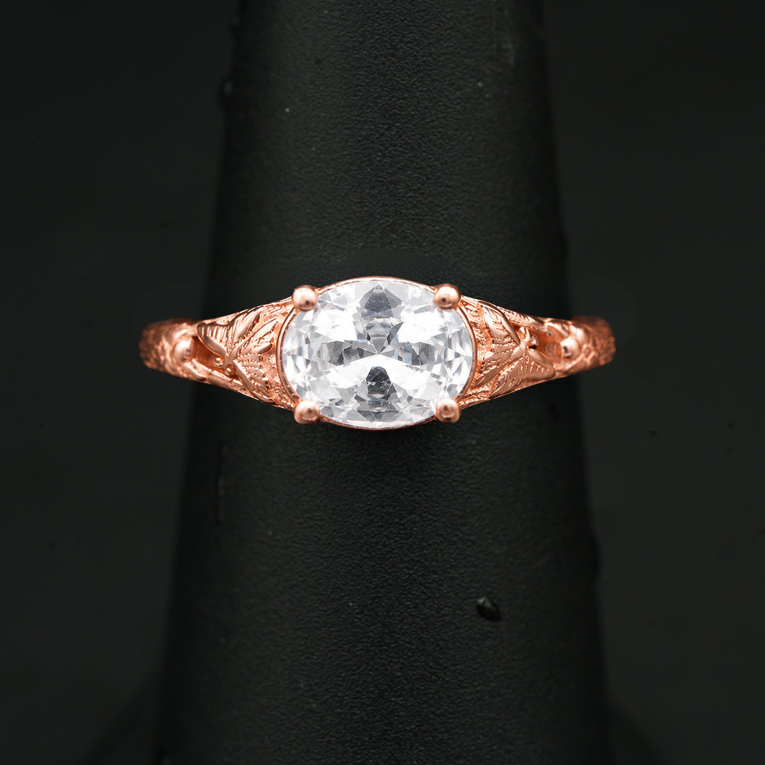 Blossom Ring (White Sapphire)