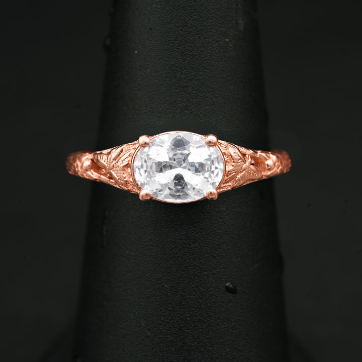 Blossom Ring (White Sapphire)