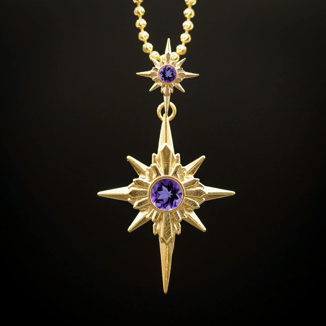 North Star Necklace (With Gemstones)