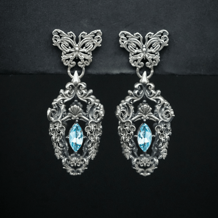 Wisteria Lantern Earrings (Butterfly Studs)