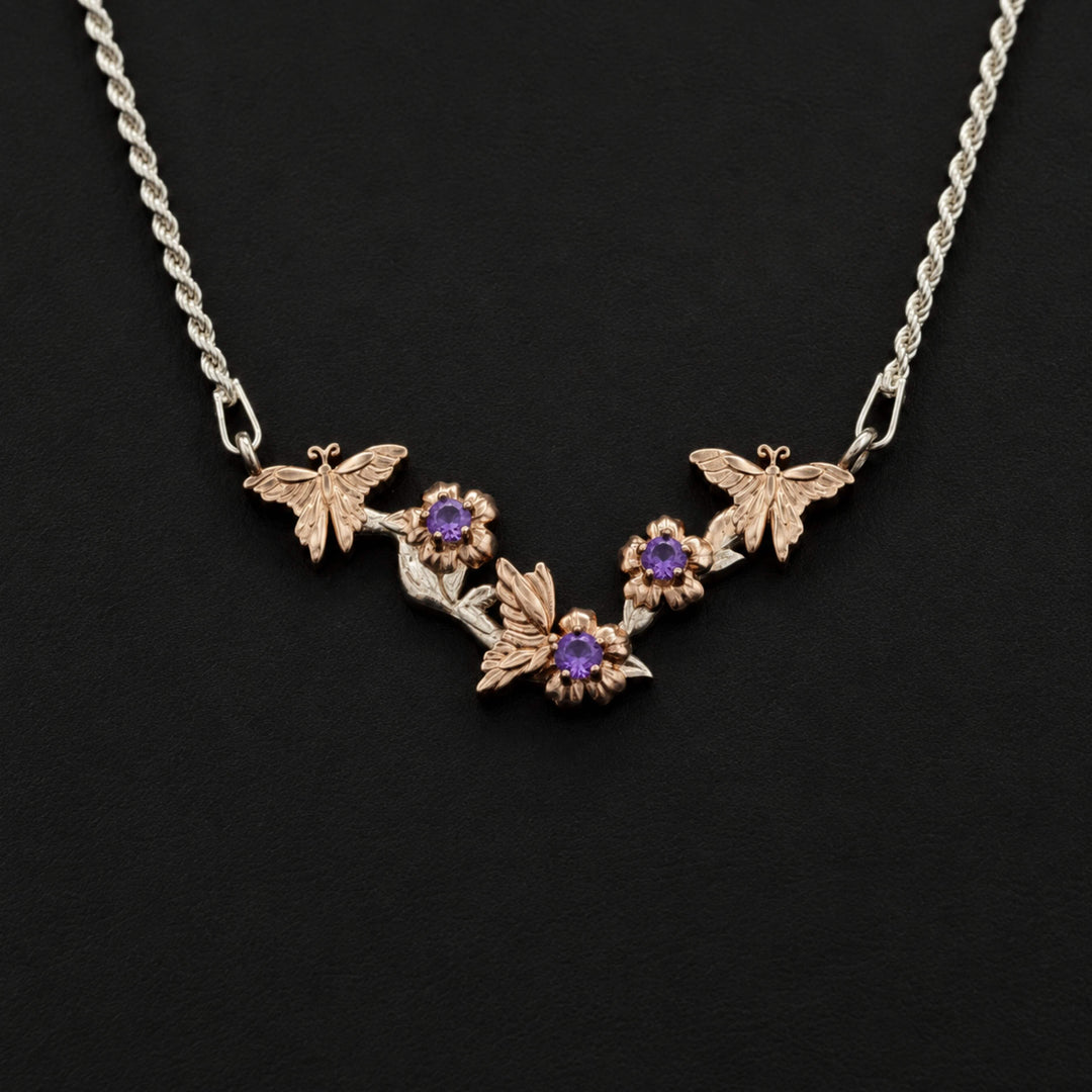 Sakura Branch Necklace