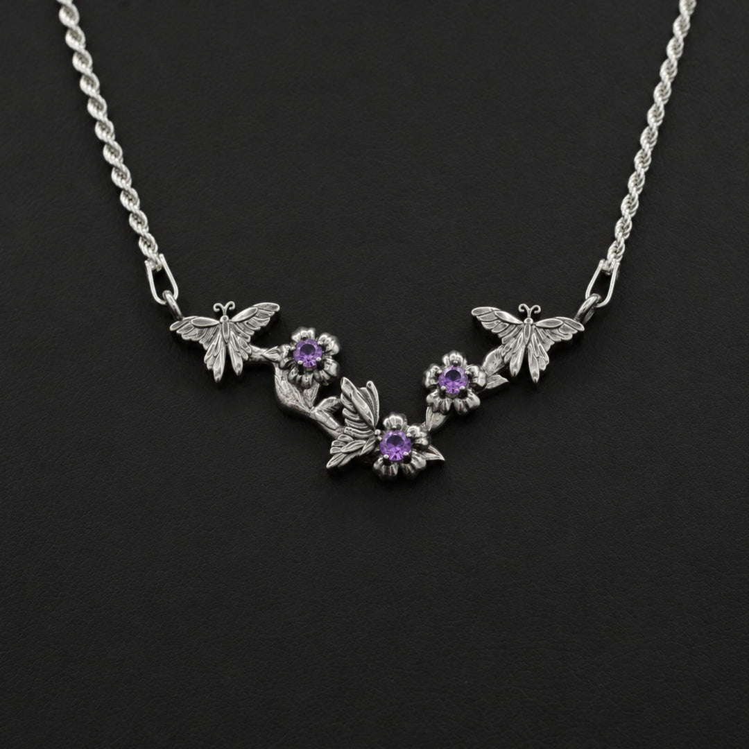 Sakura Branch Necklace
