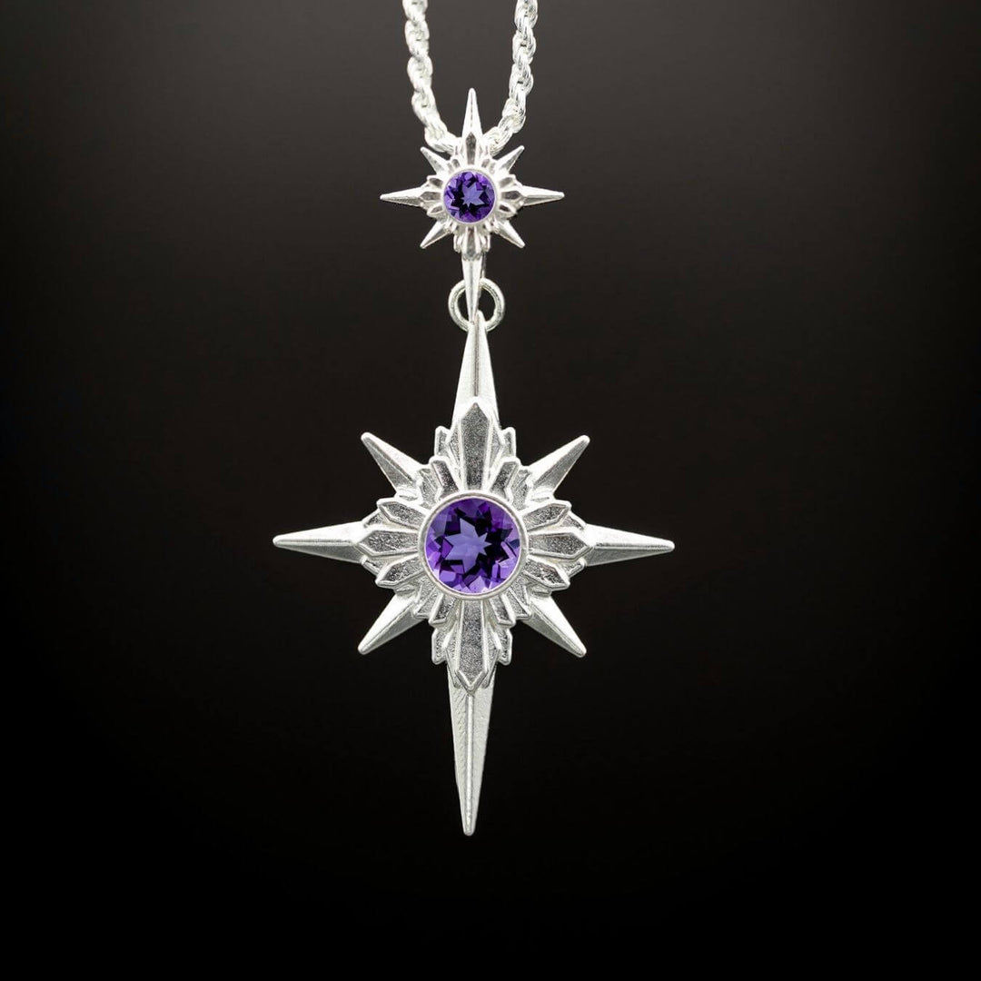 North Star Necklace (With Gemstones)