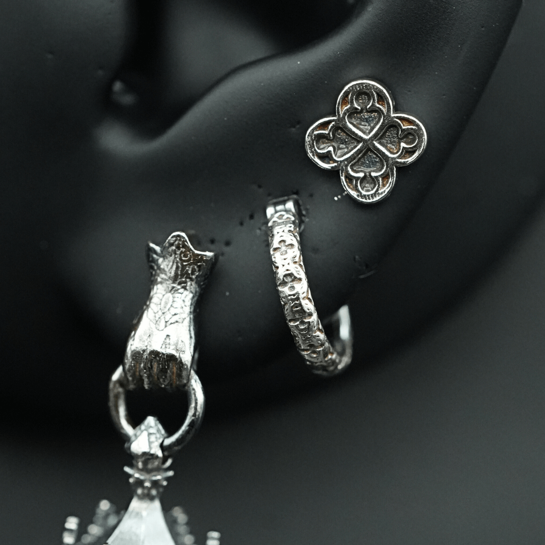 Gothic Hoop Earrings