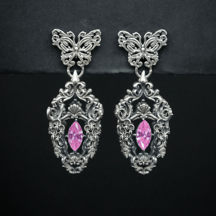 Wisteria Lantern Earrings (Butterfly Studs)