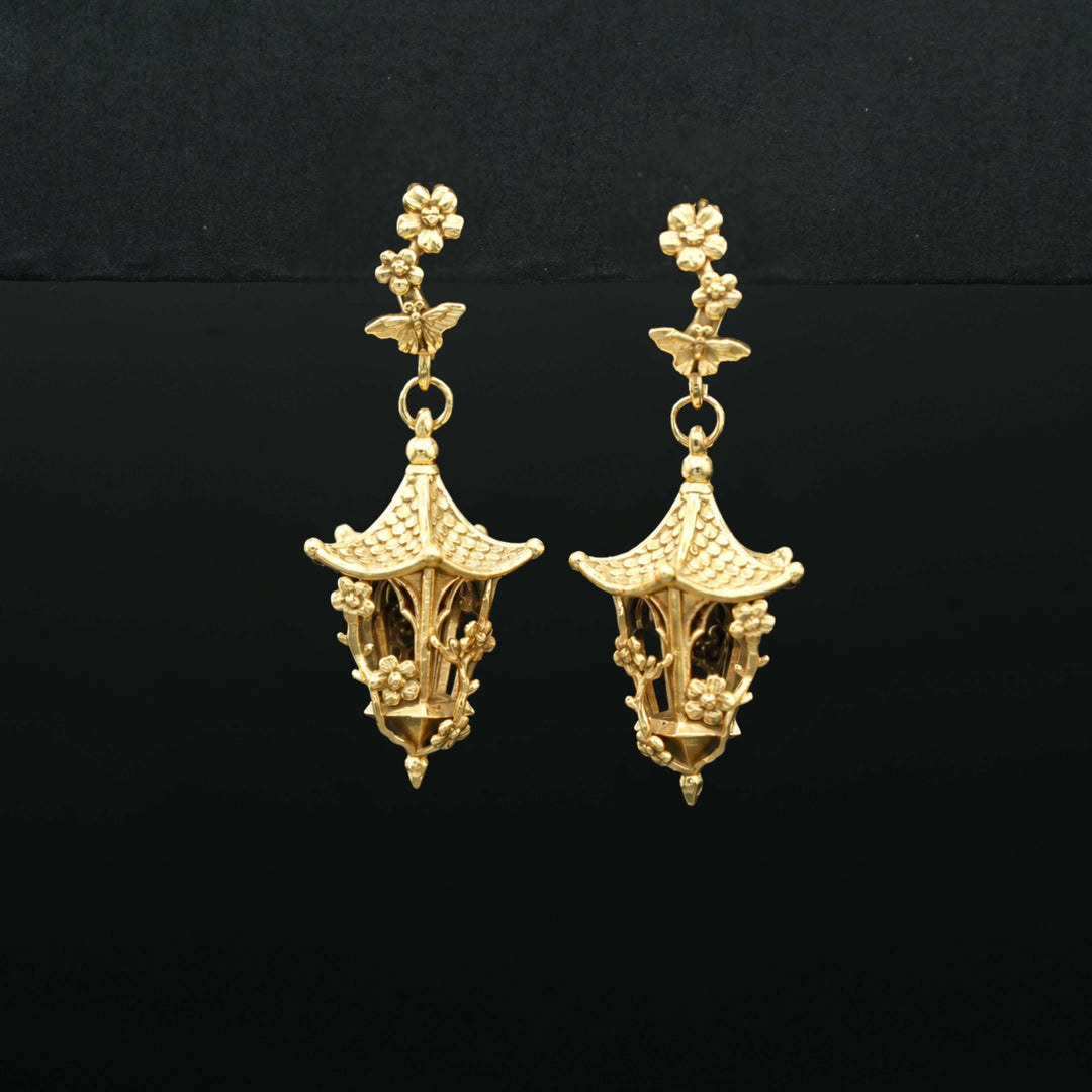 Sakura Lantern Earrings (Without Gemstones) PAYMENT PLAN