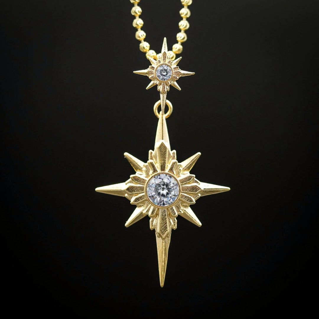 North Star Necklace (With Gemstones)