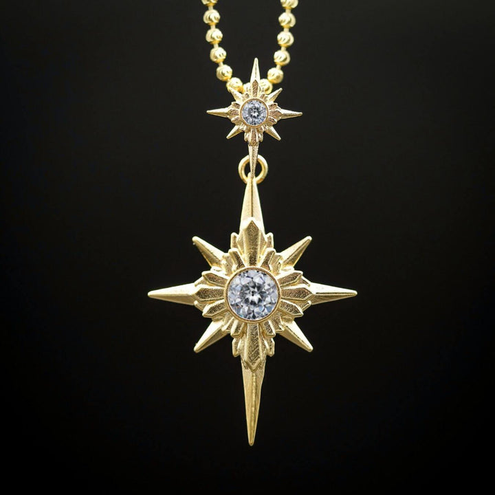 North Star Necklace (With Gemstones)