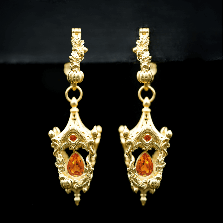 Eternal Lantern Earrings Illuminated Edition (Fall Hoops)