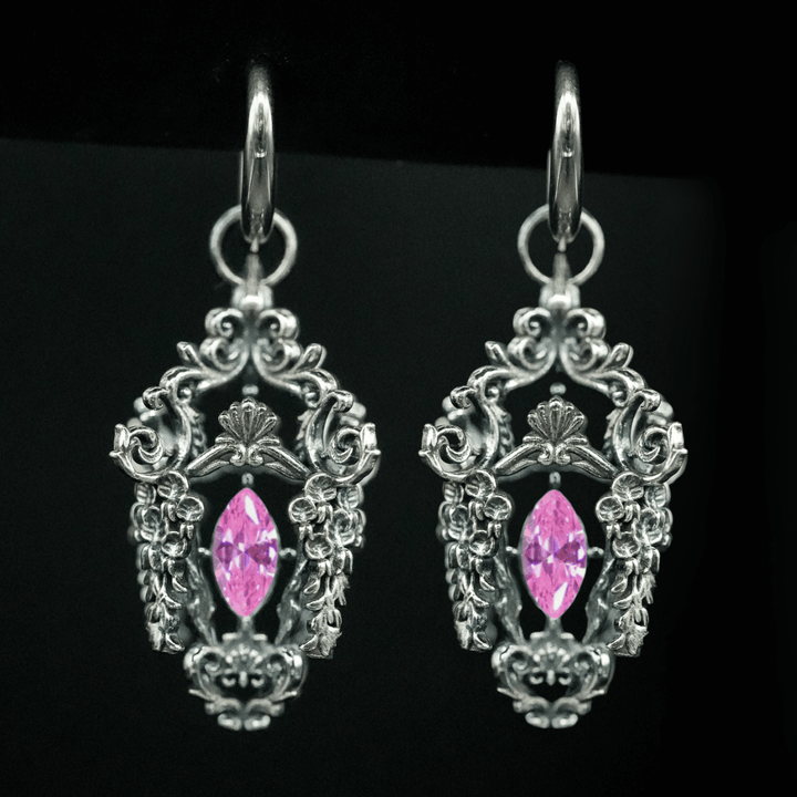 Wisteria Lantern Earrings (Titanium Hoops)