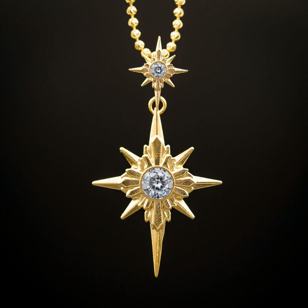 North Star Necklace (With Gemstones)