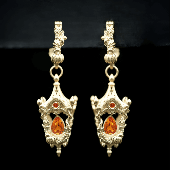 Eternal Lantern Earrings Illuminated Edition (Fall Hoops)