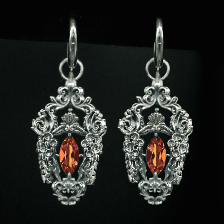 Wisteria Lantern Earrings (Titanium Hoops)
