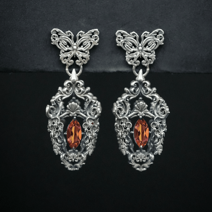Wisteria Lantern Earrings (Butterfly Studs)