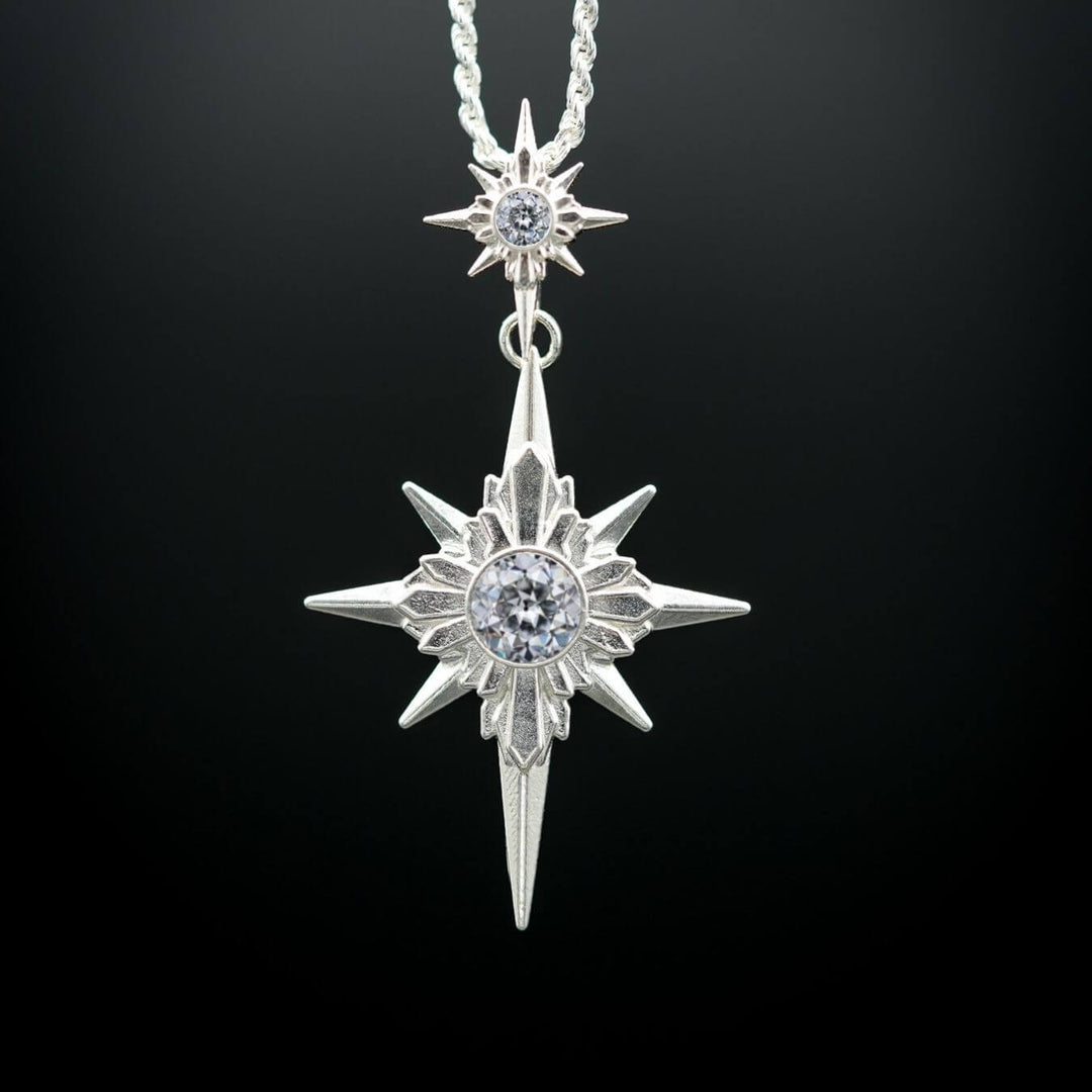 North Star Necklace (With Gemstones)
