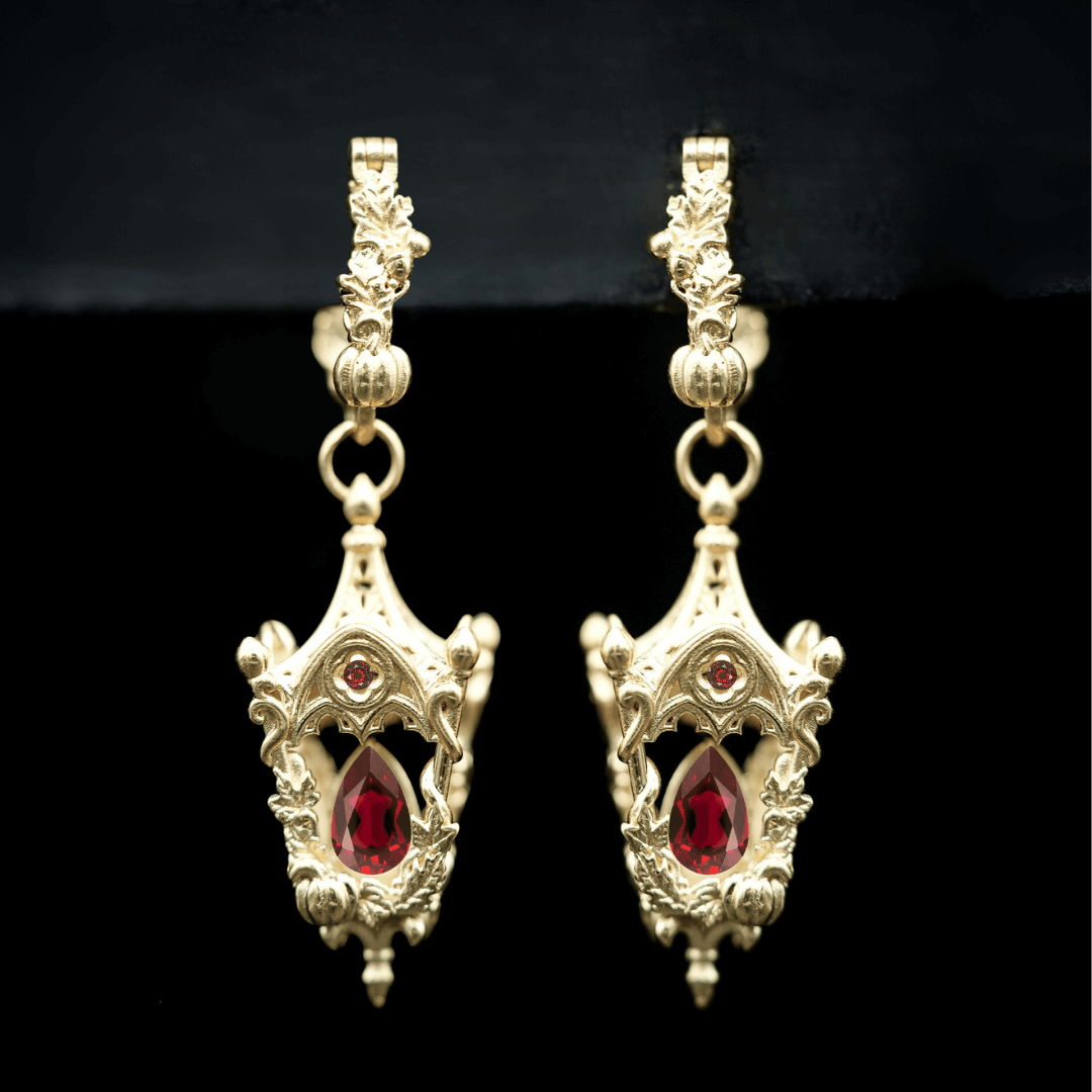 Eternal Lantern Earrings Illuminated Edition (Fall Hoops)