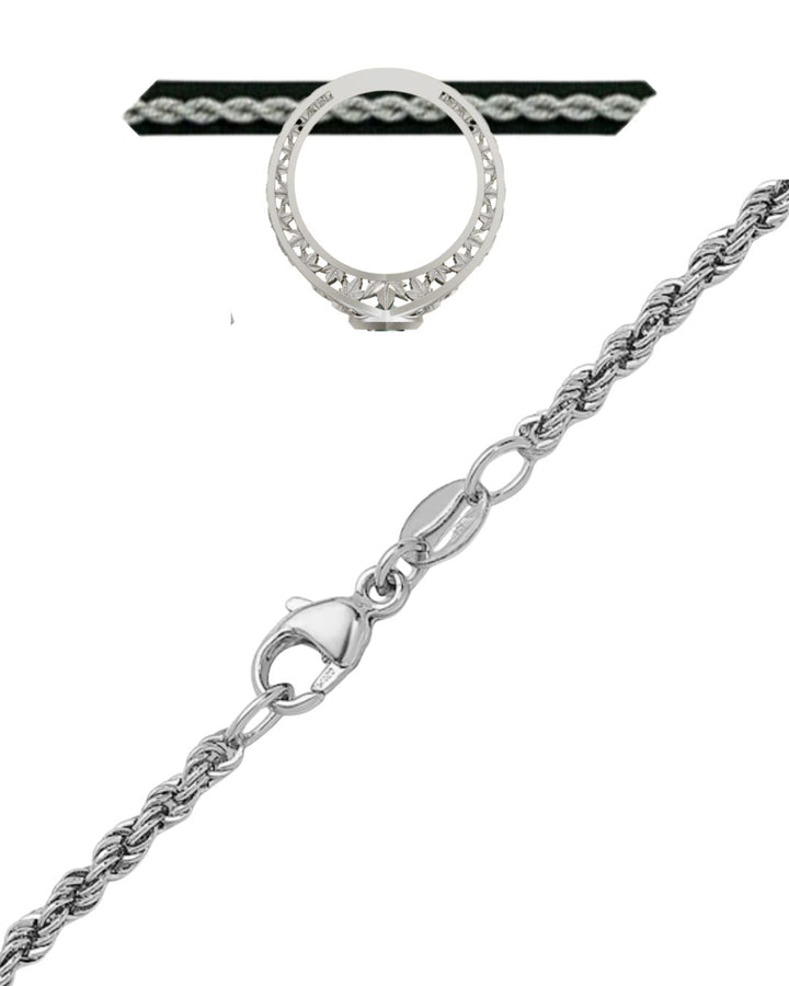 Custom Platinum Rope Chain for Arthur