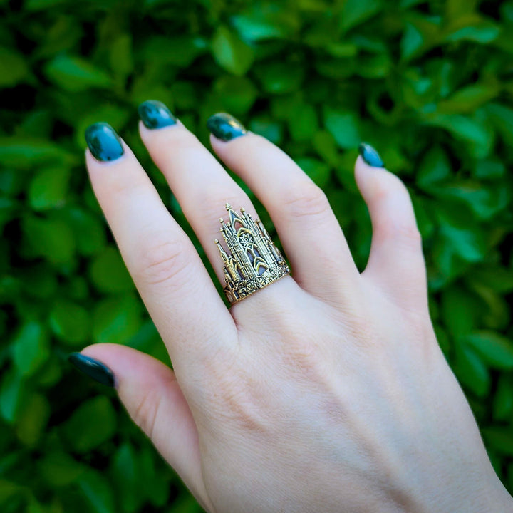 Brass Rose Cathedral Ring