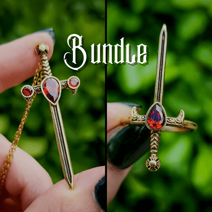 Garnet Brass Sword of the Spirit Bundle