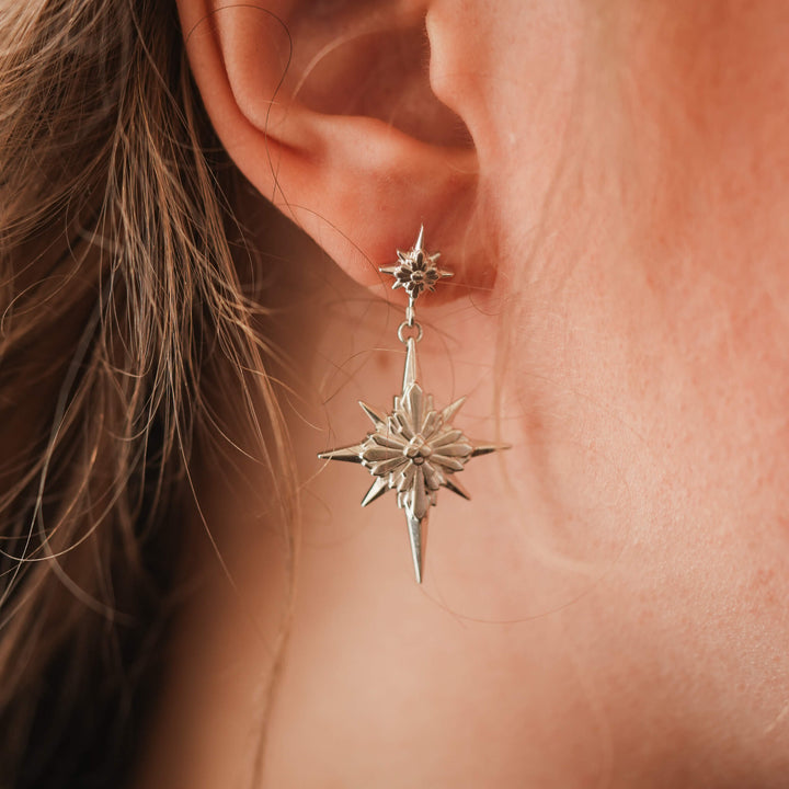 North Star Earrings - Star Studs (Without Gemstones) PAYMENT PLAN
