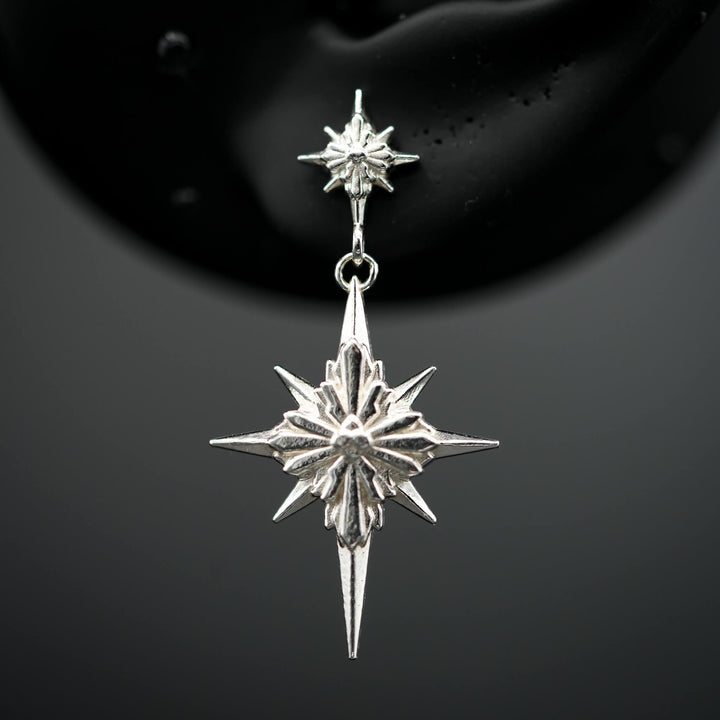 North Star Earrings - Star Studs (Without Gemstones) PAYMENT PLAN