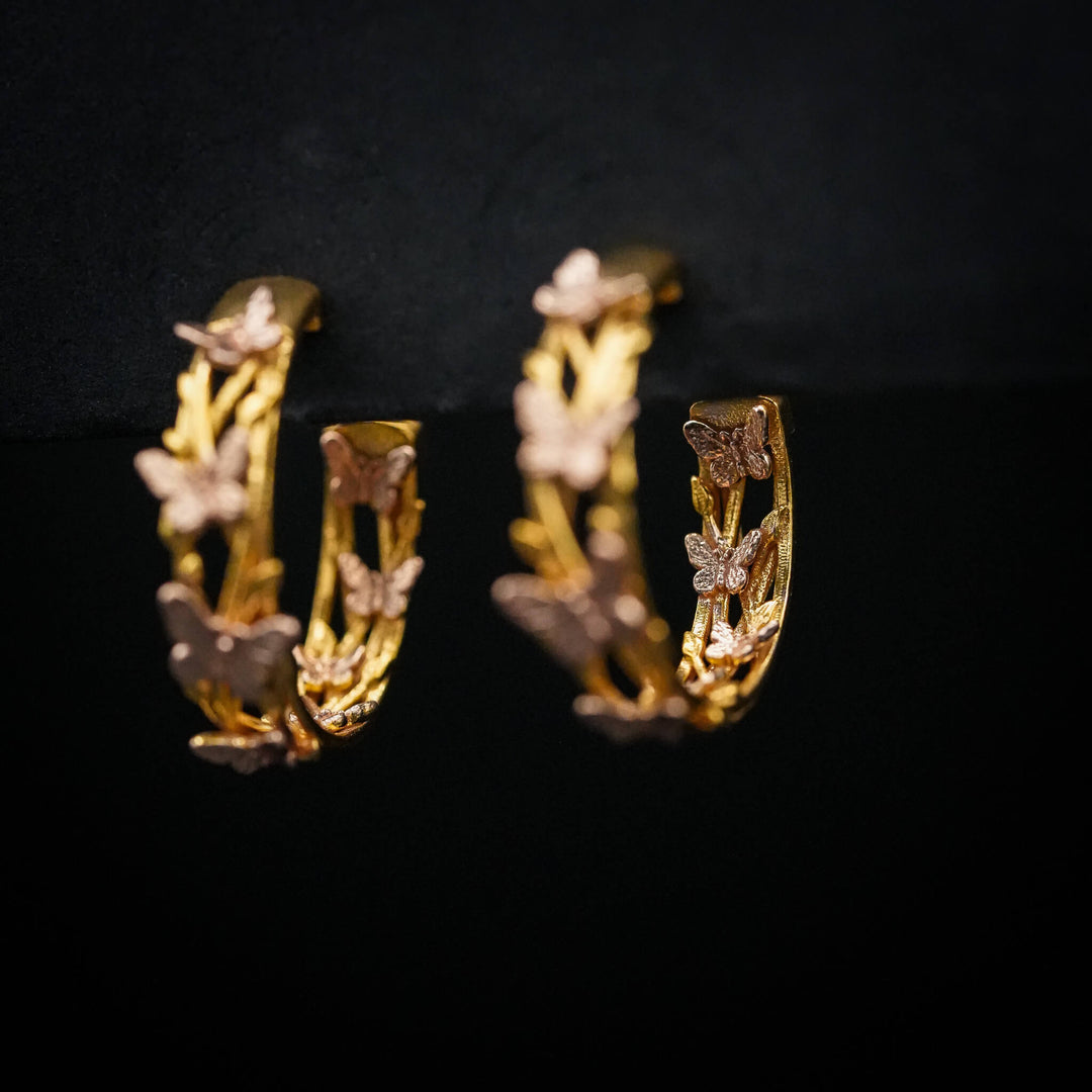 PAYMENT PLAN Butterfly Hoop Earrings