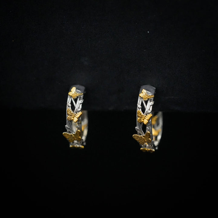 PAYMENT PLAN Butterfly Hoop Earrings