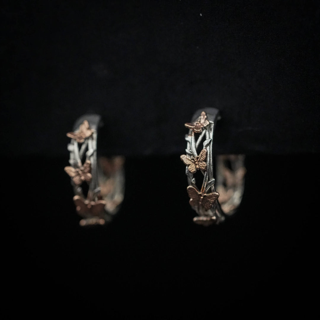 PAYMENT PLAN Butterfly Hoop Earrings