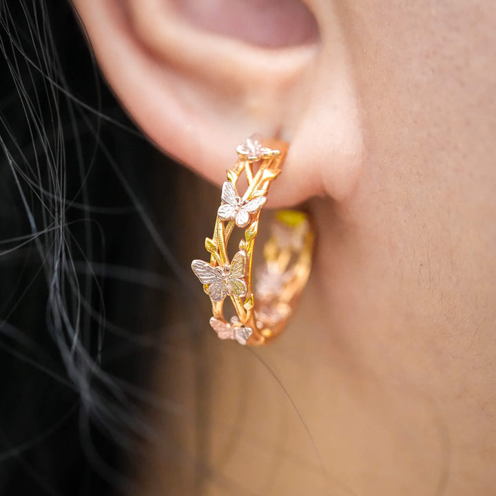 PAYMENT PLAN Butterfly Hoop Earrings