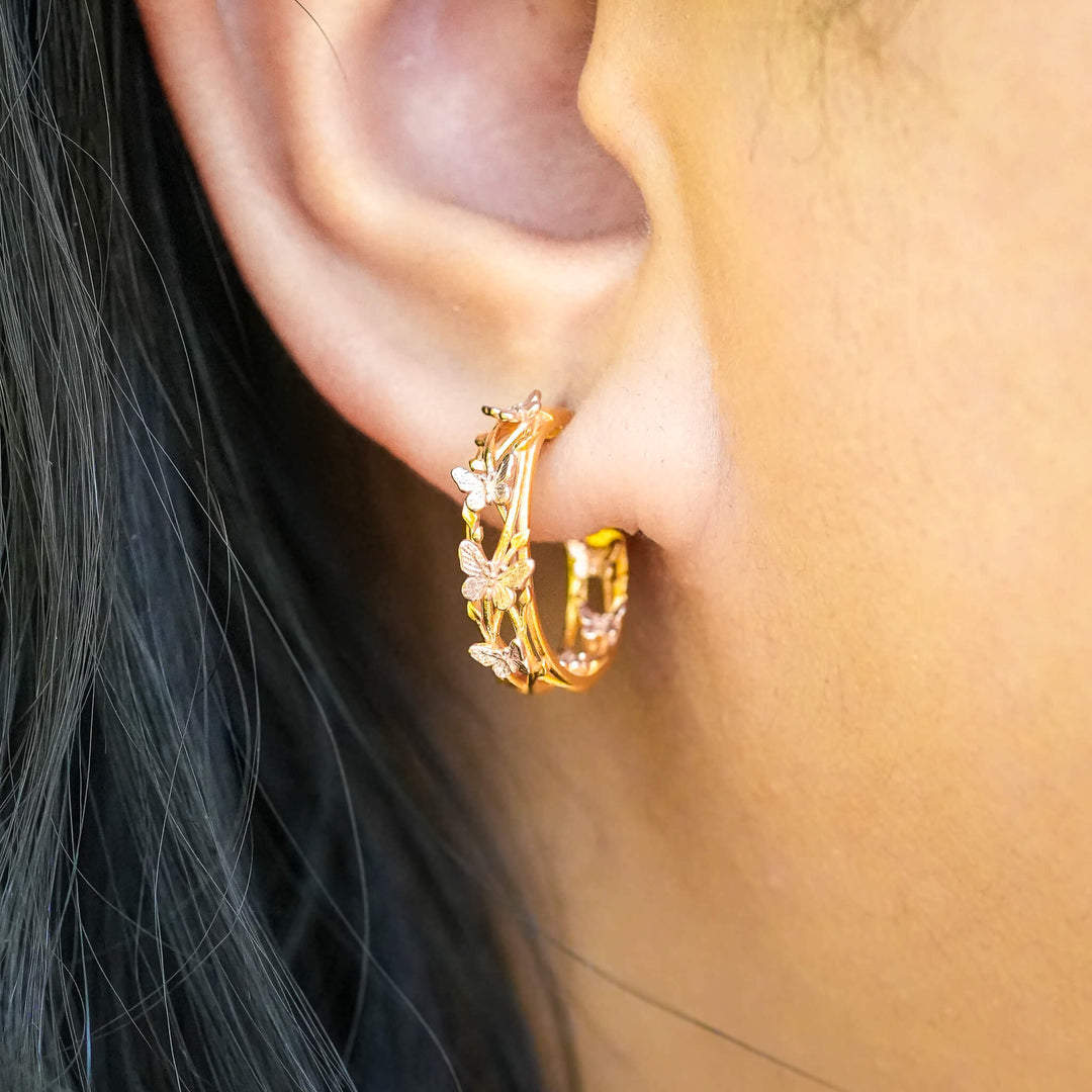 PAYMENT PLAN Butterfly Hoop Earrings