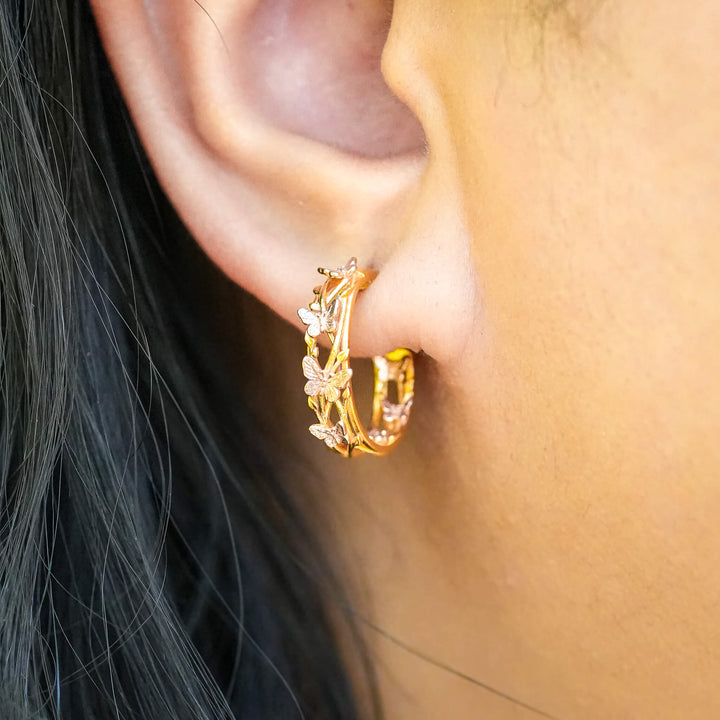 PAYMENT PLAN Butterfly Hoop Earrings