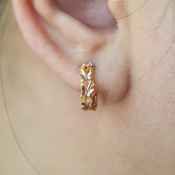 PAYMENT PLAN Butterfly Hoop Earrings