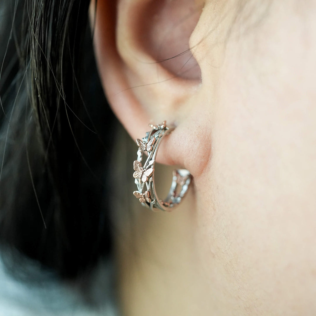 PAYMENT PLAN Butterfly Hoop Earrings