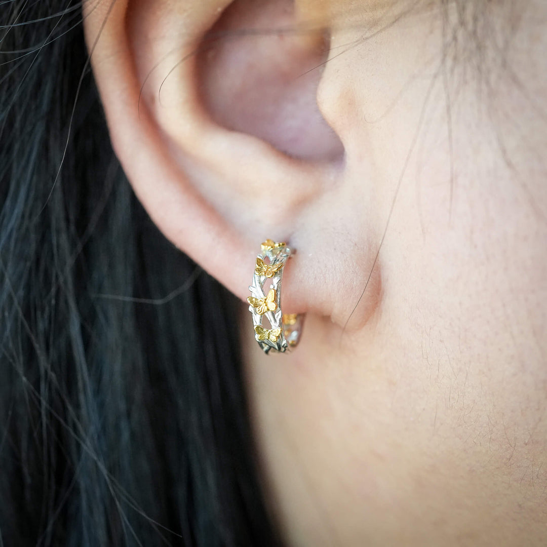 PAYMENT PLAN Butterfly Hoop Earrings