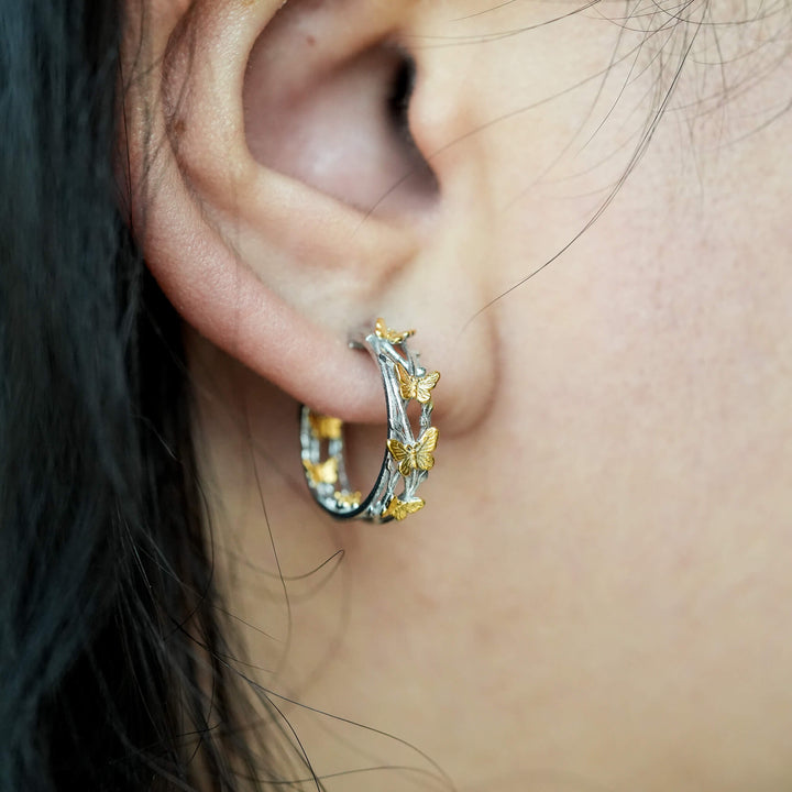 PAYMENT PLAN Butterfly Hoop Earrings