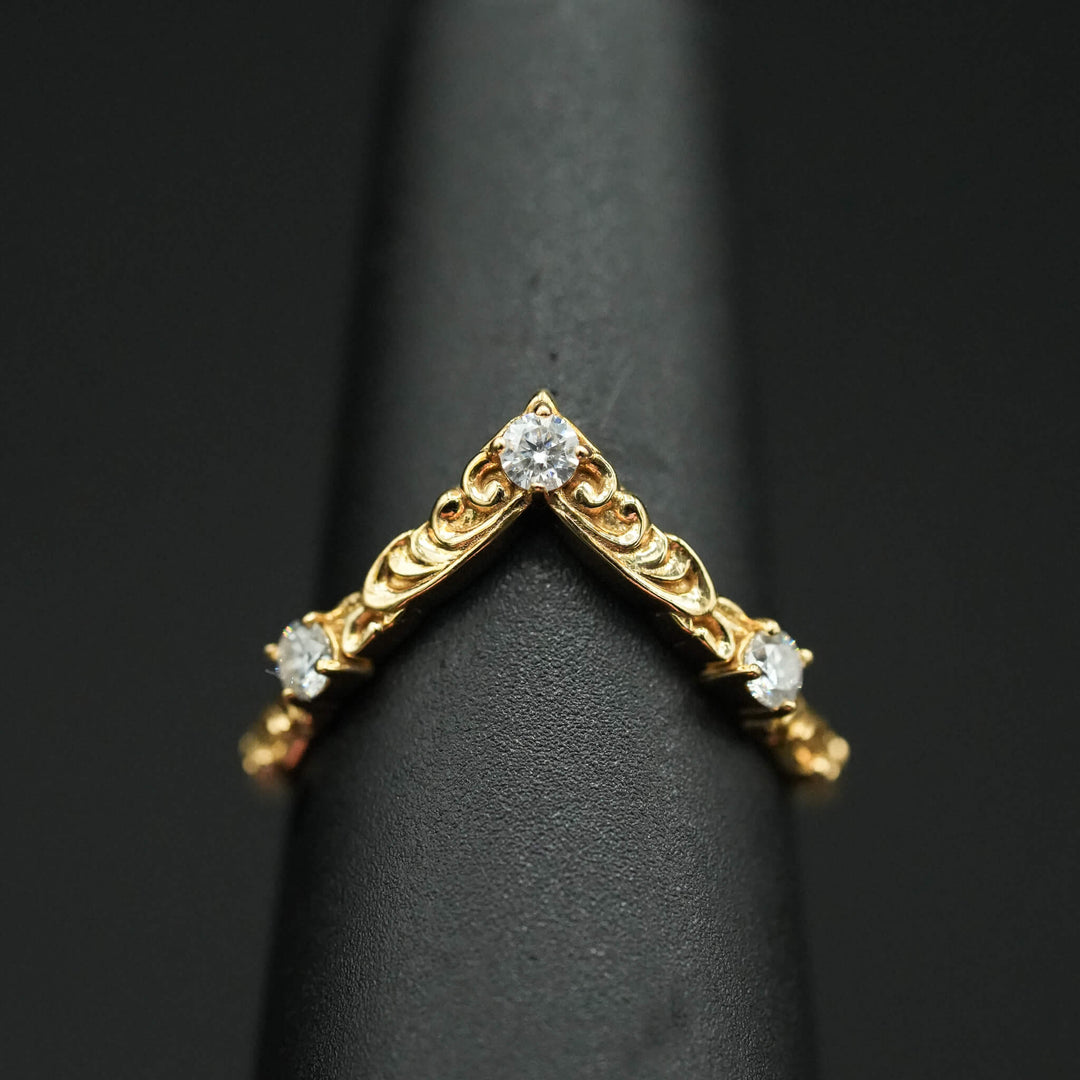 PAYMENT PLAN Moissanite Rococo Wedding Band
