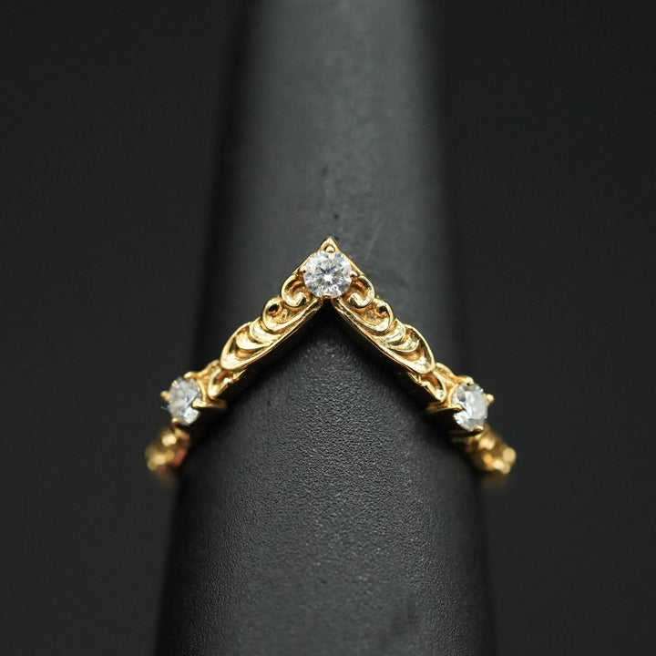 PAYMENT PLAN Moissanite Rococo Wedding Band