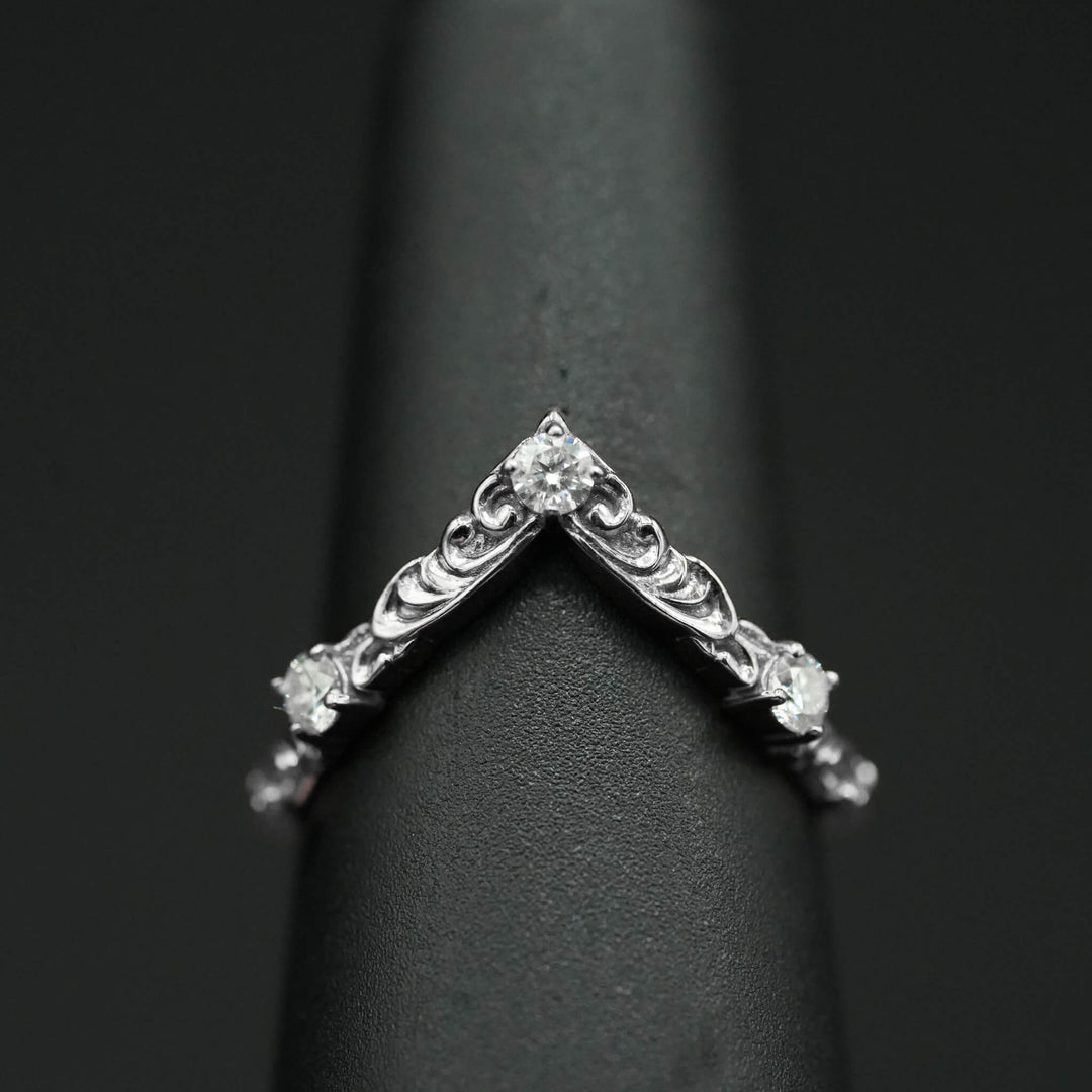 PAYMENT PLAN Moissanite Rococo Wedding Band