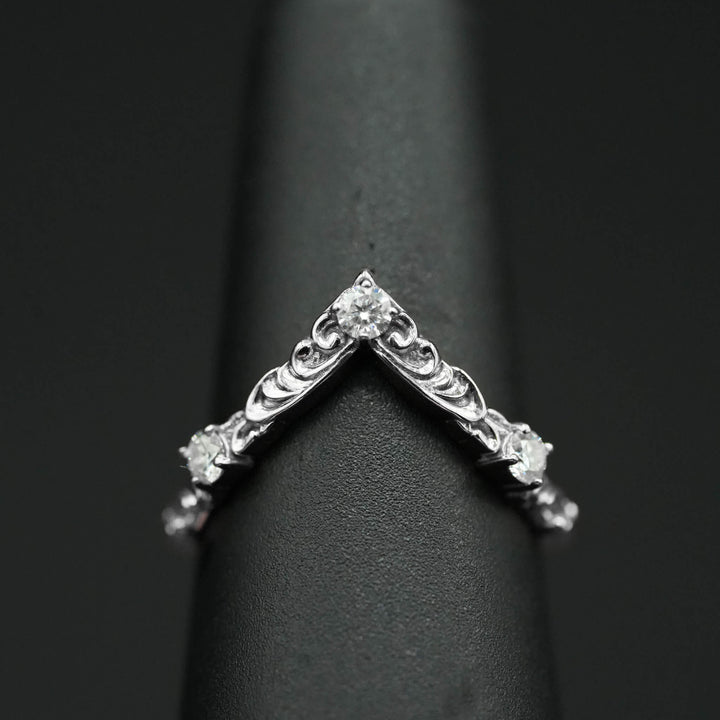 PAYMENT PLAN Moissanite Rococo Wedding Band