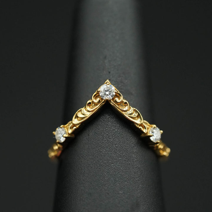 PAYMENT PLAN Moissanite Rococo Wedding Band