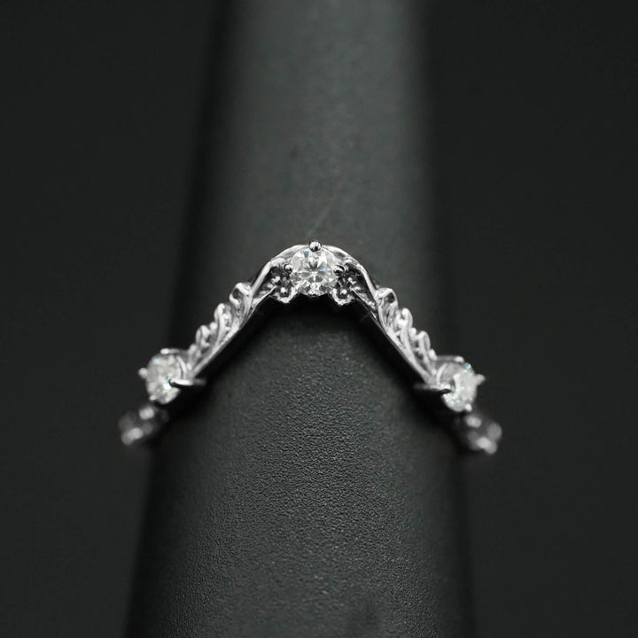 Moissanite Rococo Anniversary Band